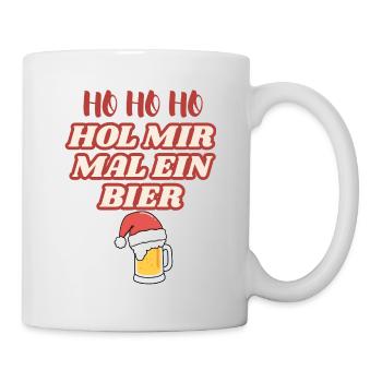 Ho Ho Ho Offrez-moi une bière - Mug blanc - blanc - Droite