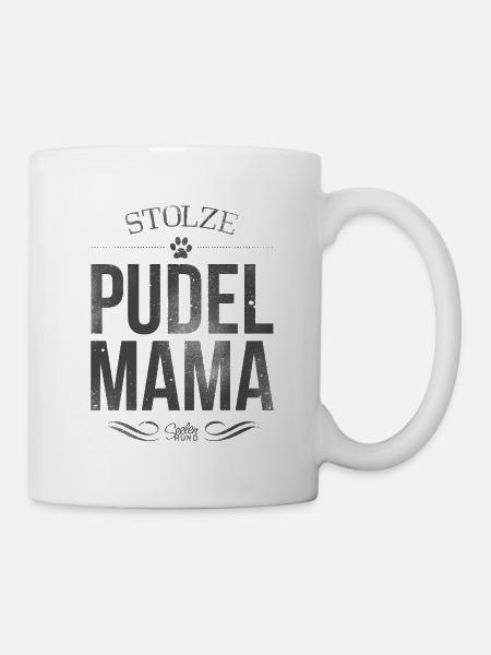 Stolze Pudel-Mama - Tasse - Weiß