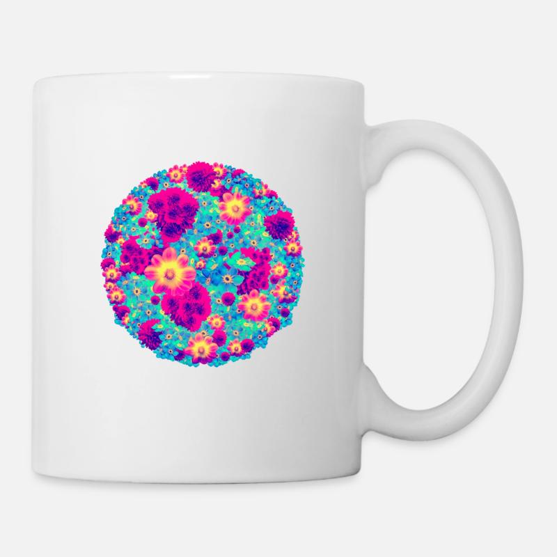 Bouquets de pop fleurs - Mug blanc - blanc
