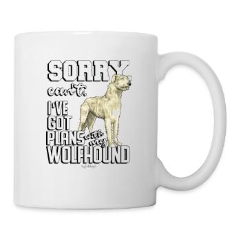 Plans du lévrier irlandais - Mug blanc - blanc - Droite