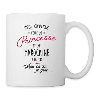 princesse et marocaine - Mug blanc - blanc - Droite