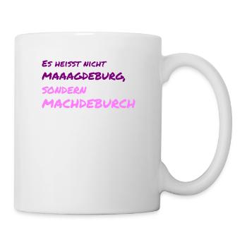 Magdeburg / Elbe / Sachsen-Anhalt / Geschenk - Tasse - Weiß - Rechts