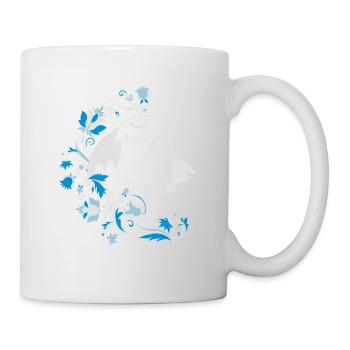 Border Collie Fleurs 3 - Mug blanc - blanc - Droite
