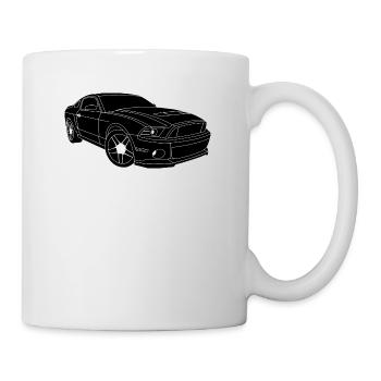voiture - Mug blanc - blanc - Droite