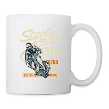 ROLLER RACER - Moped Scooter Shirt Motiv - Mug - white - Right