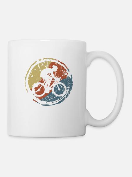 mountain bike - Mug - white