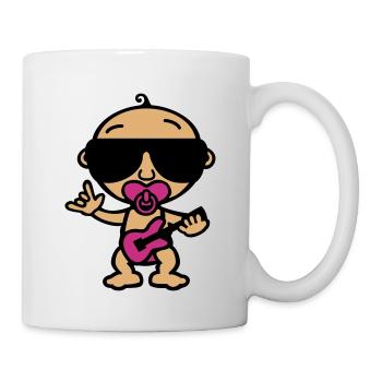 Cool Rock Baby (Farbe) - Tasse - Weiß - Rechts