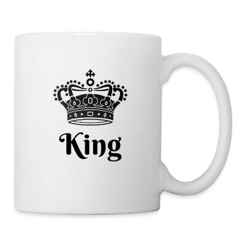 King Queen Partnerlook - Mug blanc - blanc - Droite