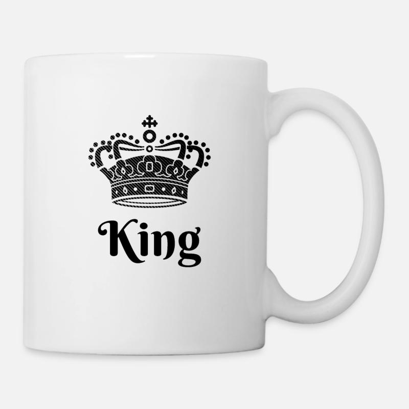 King Queen Partnerlook - Tasse - Weiß