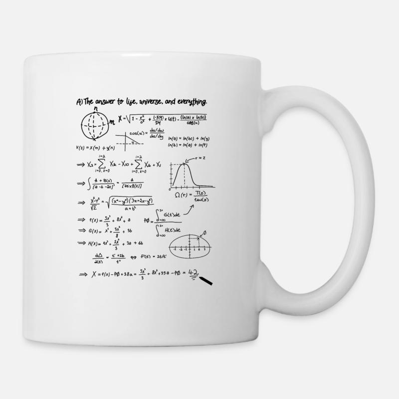 Antwort 42 - Tasse - Weiß
