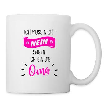 Oma Geschenk - Tasse - Weiß - Rechts
