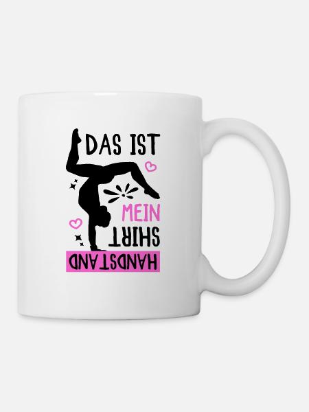 Das Ist Mein Handstand Shirt - Tasse - Weiß