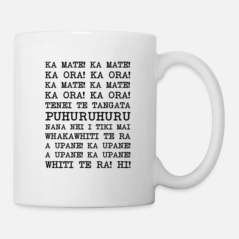Haka Neuseeland Rugby - Tasse - Weiß