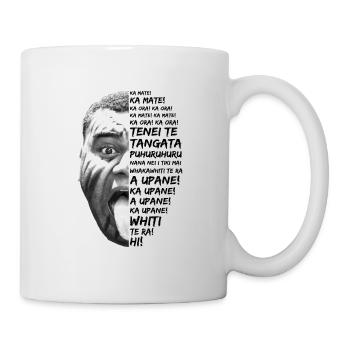 Haka Neuseeland Rugby - Tasse - Weiß - Rechts