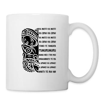 Haka Neuseeland Rugby - Tasse - Weiß - Rechts