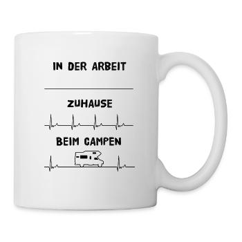 Camping Herzschlag - Tasse - Weiß - Rechts