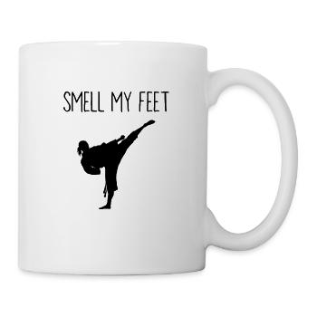 Martial arts Smell My Feet - Mug - white - Right