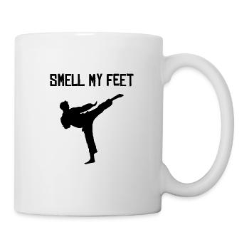 Martial arts Smell My Feet - Mug - white - Right