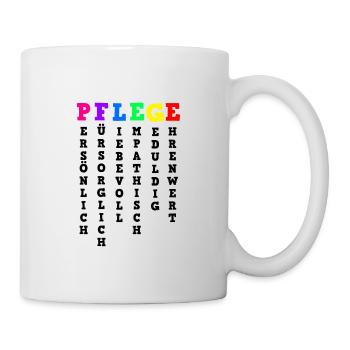 Elderly care definition of care - Mug - white - Right