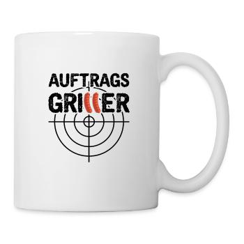 Grillen Auftragsgriller - Tasse - Weiß - Rechts