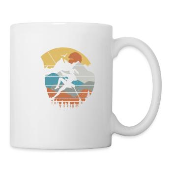 Vintage Kletterer Berg Klettern Boulderer Fels - Tasse - Weiß - Rechts
