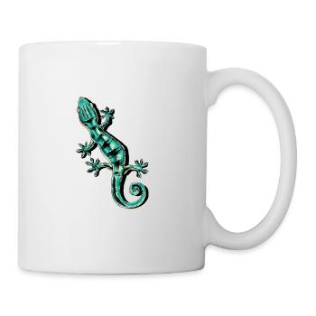 Gecko Motive Gekko Geschenkidee Geckos Echse Asien - Tasse - Weiß - Rechts