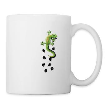 Gecko Motive Gekko Geschenkidee Geckos Echse Asien - Tasse - Weiß - Rechts