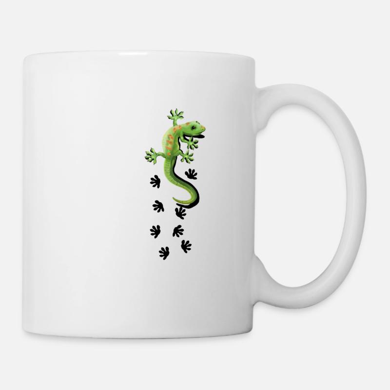 Gecko Motive Gekko Geschenkidee Geckos Echse Asien - Tasse - Weiß