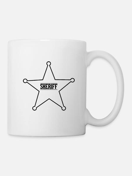 Sheriff - Tasse - Weiß
