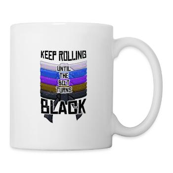 Brazilian Jiu-Jitsu Keep Rolling Belt Turns Black - Mug - white - Right