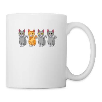 Be Different - Katze Spruch Cat - Süßes Katzen - Tasse - Weiß - Rechts