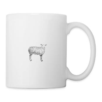 Zuhause Ist Wo Meine Schafe Sind Geschenk Schaf - Tasse - Weiß - Rechts