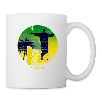 Rio de Janeiro rétro - Mug blanc - blanc - Droite