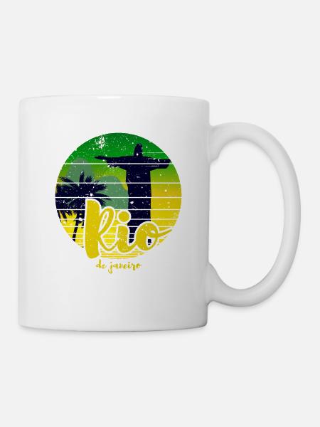 Rio de Janeiro Retro - Tasse - Weiß