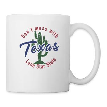 Don’t mess with Texas Cactus - Mug blanc - blanc - Droite