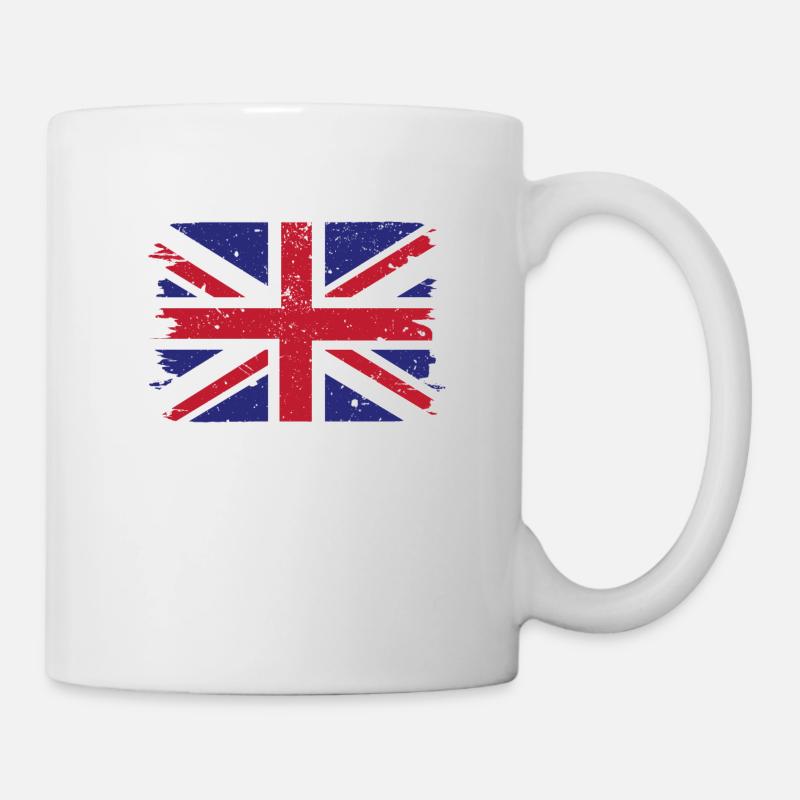 Union Jack Vintage - Mug - white