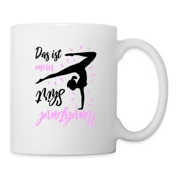 Turnen Das Ist Mein Handstand Shirt - Tasse - Weiß - Rechts