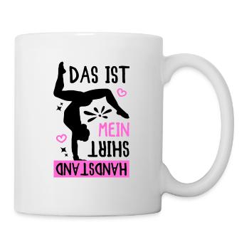Turnen Das Ist Mein Handstand Shirt - Tasse - Weiß - Rechts