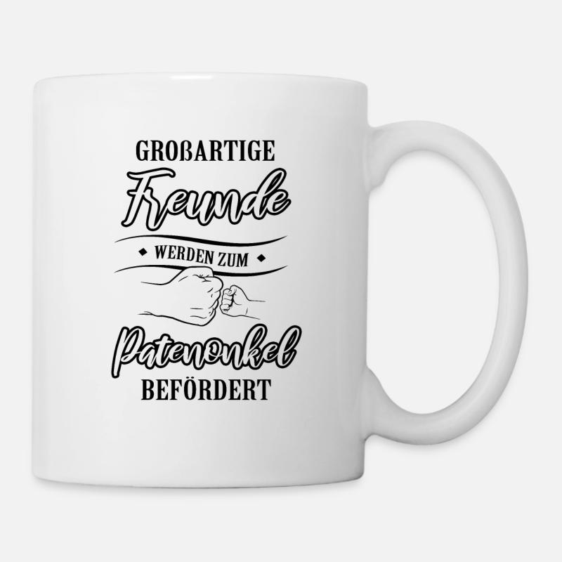 Großartige Freunde Patenonkel Befördert - Tasse - Weiß