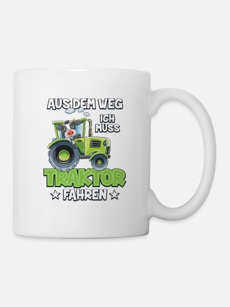 Schulkind 2020 Traktor Junge Mädchen Trecker Einsc - Tasse - Weiß