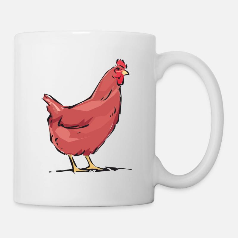 HUHN - Tasse - Weiß