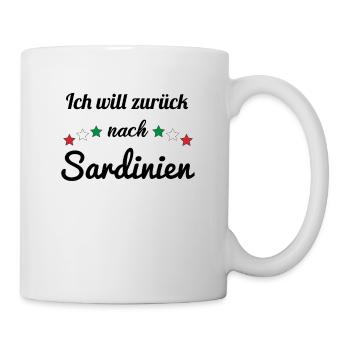 Sardinien Sardegna Italien Italia Geschenk Urlaub - Tasse - Weiß - Rechts