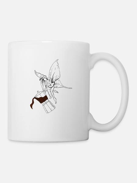 Kaffee Fee - Tasse - Weiß