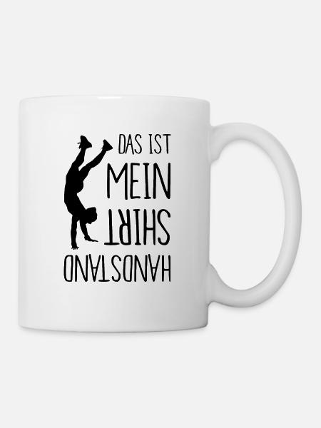 Turnen Das Ist Mein Handstand Shirt - Tasse - Weiß