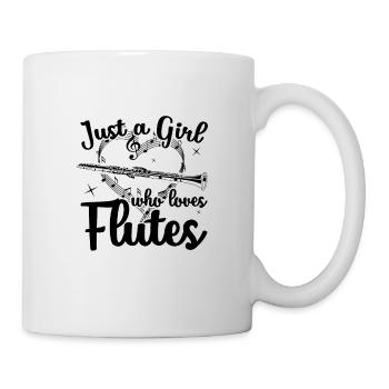 Flute girl | Flute flutist gift ideas - Mug - white - Right