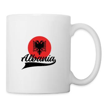 Drapeau albanais | Idées cadeaux Albanie Albanais - Mug blanc - blanc - Droite