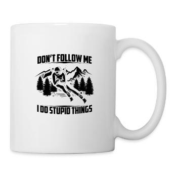 Dictons de ski | Cadeaux pour skieurs après-ski - Mug blanc - blanc - Droite