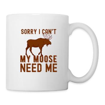 Elch - Tasse - Weiß - Rechts