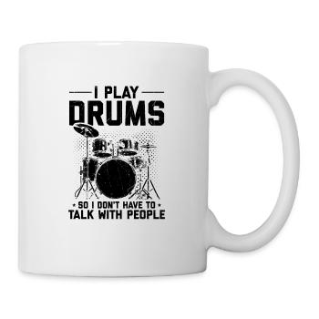 Drums | Musical Instrument Drummer Gift - Mug - white - Right