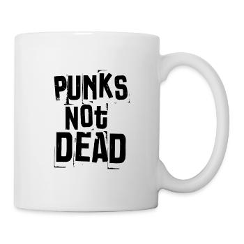 Punks Not Dead Punk Rocker Punkrock Musik Geschenk - Tasse - Weiß - Rechts